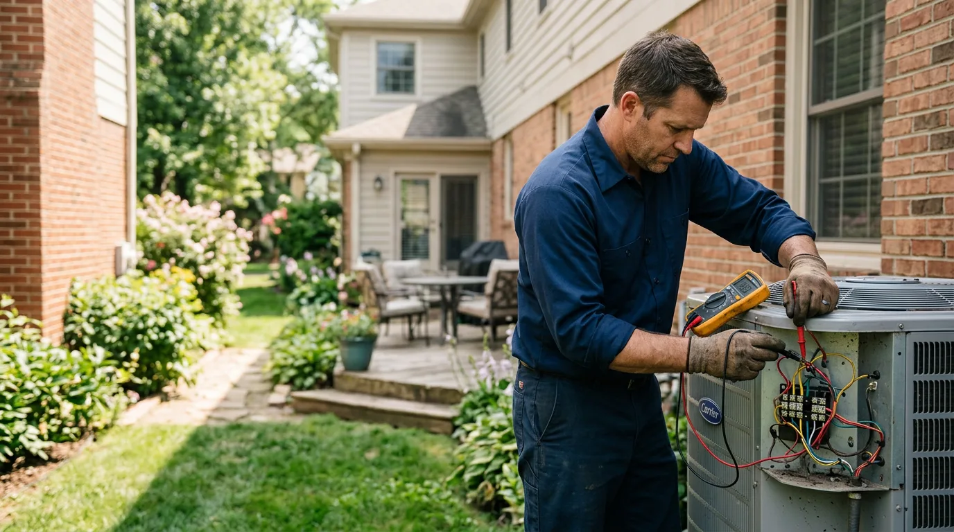 HVAC technician working near Hambleton, WV